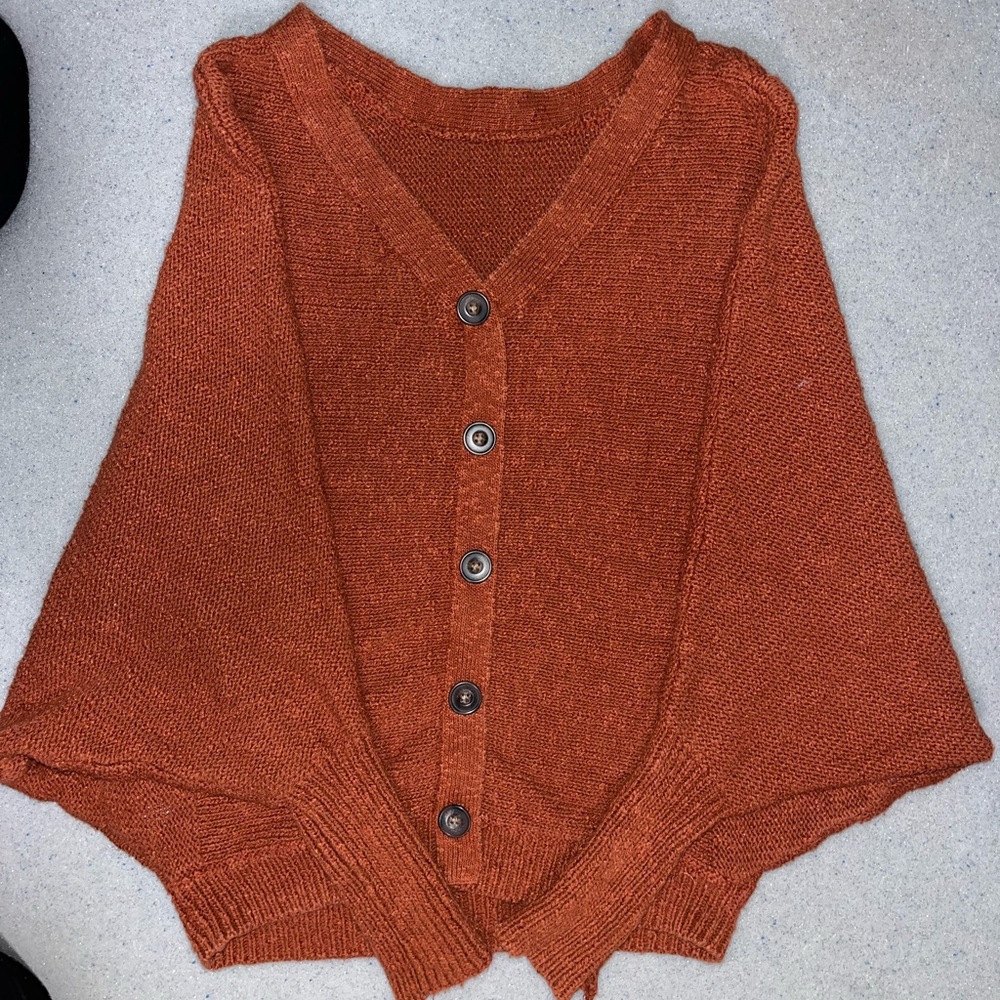 Ruby Moon Terracotta Knit Cardigan